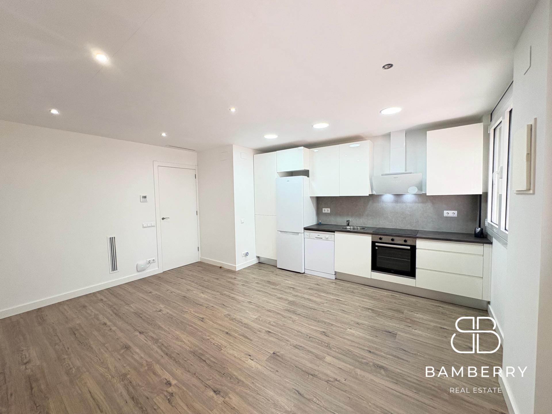 Renovated ground floor with small patio