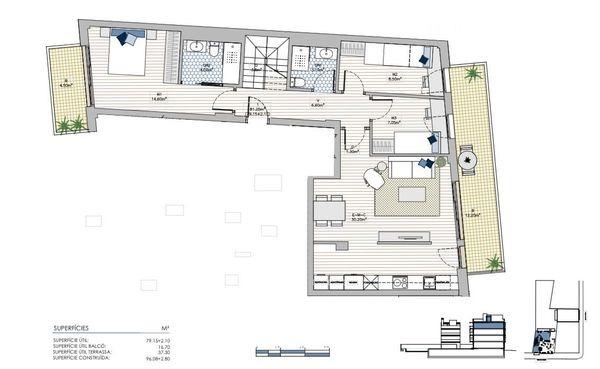 Exclusiu dúplex d’obra nova amb terrassa de 37 m² i piscina a Badalona-26