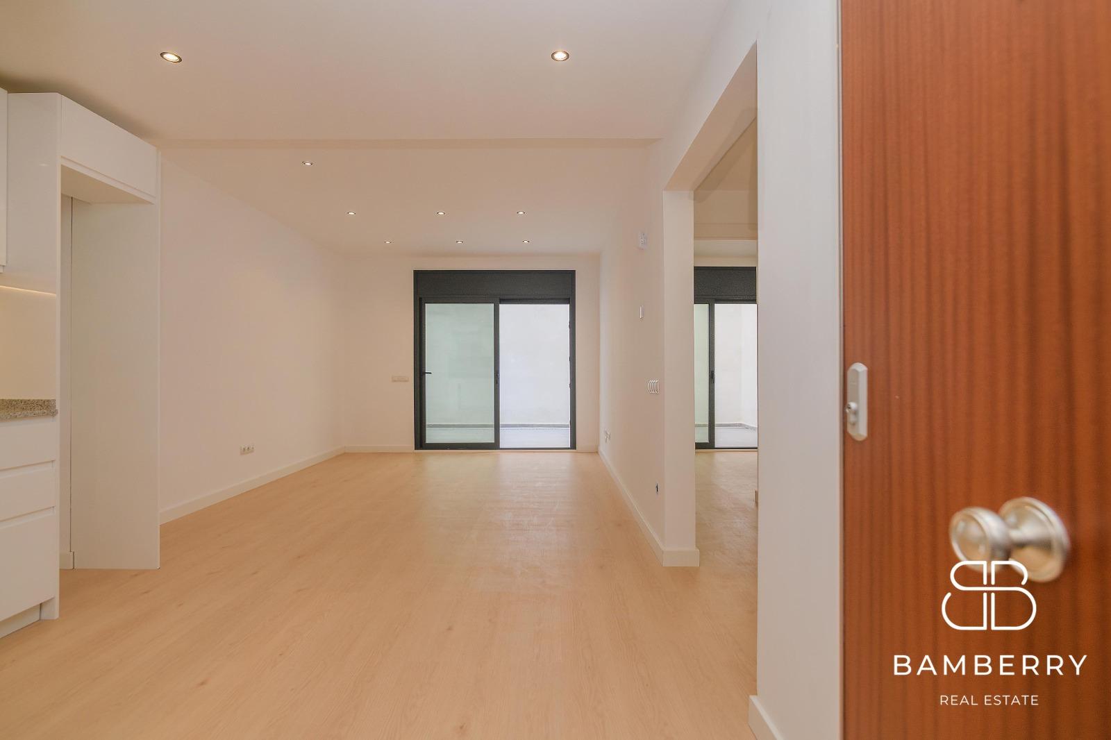 OBRA NUEVA EN SANT BOI DE LLOBREGAT | PLANTA BAJA DE 2 HABITACIONES CON TERRAZA-1