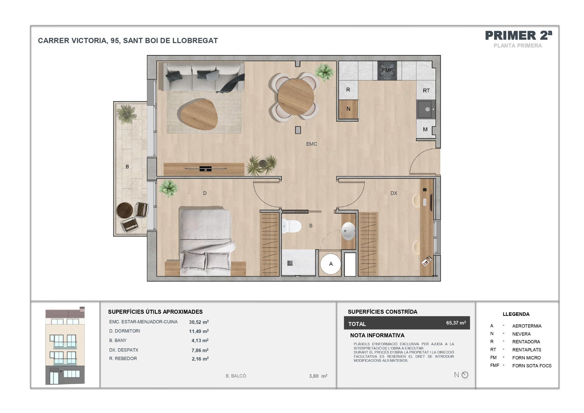 LOFT AMB ENCANT D’1 HABITACIÓ A SANT BOI DE LLOBREGAT-32