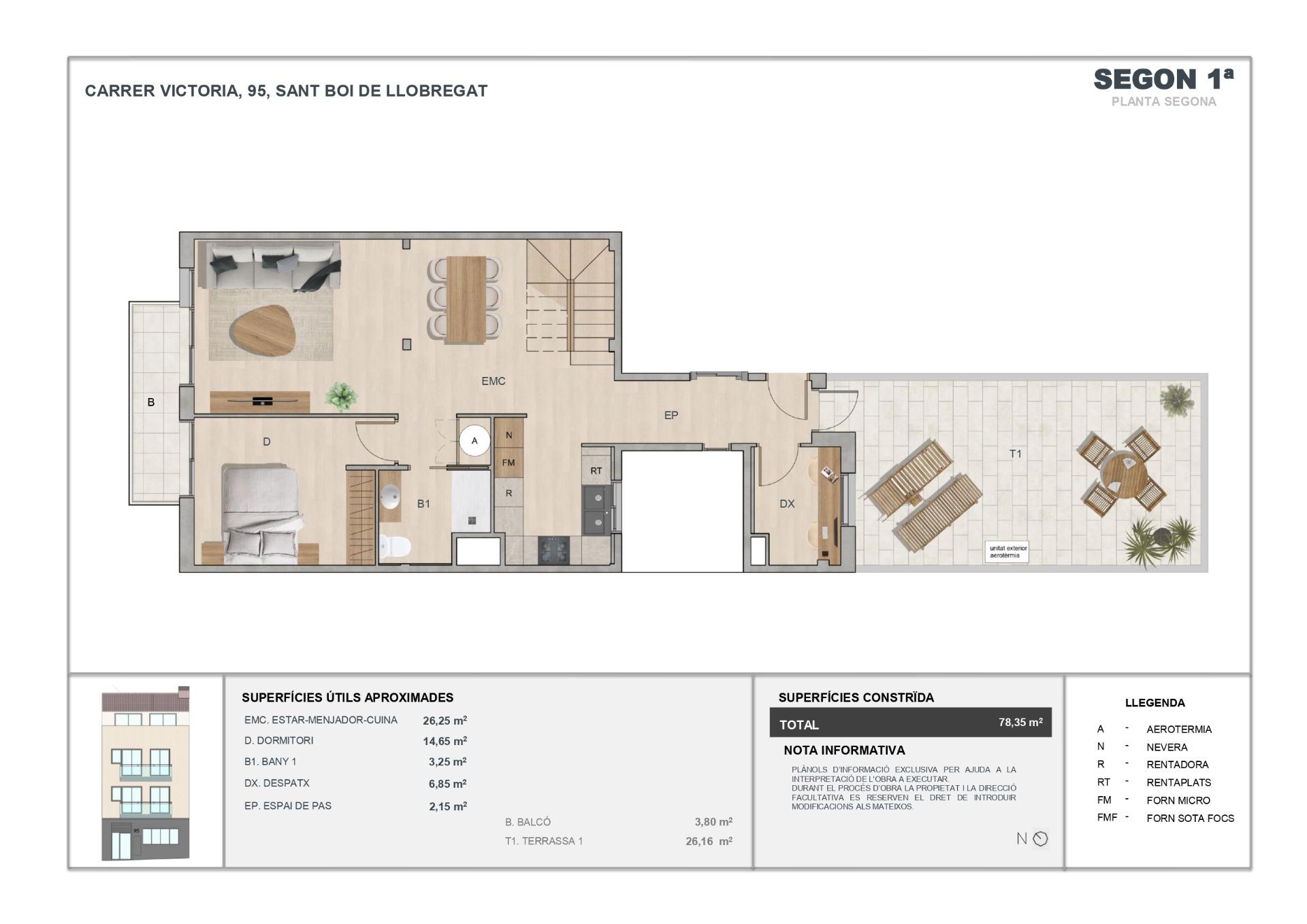 LOFT AMB ENCANT D’1 HABITACIÓ A SANT BOI DE LLOBREGAT-33